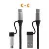 HOME USB MULTI 4in1 USB töltőkábel 1,5 m