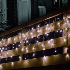   HOME KSF 50F/WH LED-es sorolható, villogó jégcsap fényfüzér hidegfehér 3m