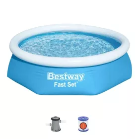   Bestway 57450 Fast Set felfújható gyerekmedence 244x61 cm vízforgatóval, szűróvel (8050264)