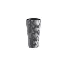   STR SANDY Slim 400 virágcserép szürke 390x710 mm betétes (255060)
