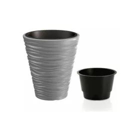   STR SAND 350 virágcserép szürke 345x385 mm betétes (255406)