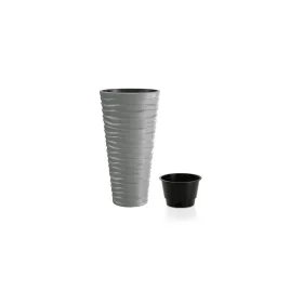   STR SAND Slim 400 virágcserép szürke 390x750 mm betétes (255409)