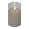 HOME CD 1 LED-es gyertya üvegben 7,5x12,5 cm