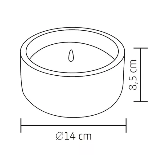 HOME CDL 14 LED-es kőmécses 14x8,5 cm