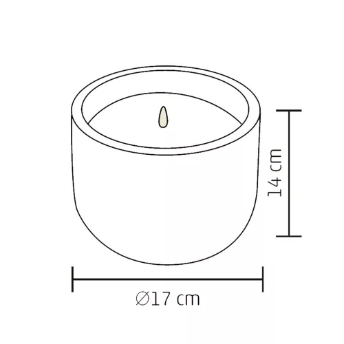 HOME CDL 17 LED-es kőmécses 17x14 cm