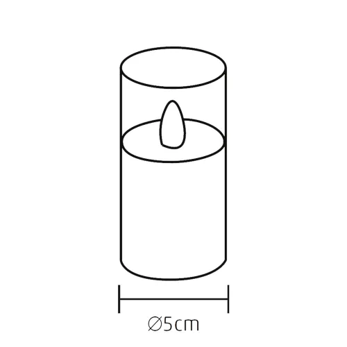 HOME CDS 3 LED-es gyertyaszett üvegben