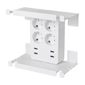   HOME NV 4 USB tálcás, USB-s elosztó 4 aljzat, 4 USB fehér