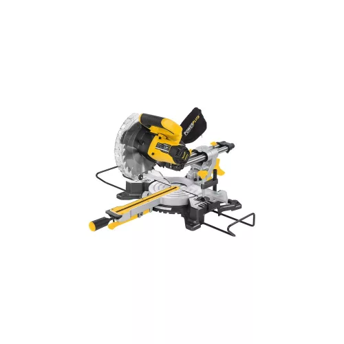 PowerPlus sárga teleszkópos lézeres gérvágó 1600W 210mm POWX075710S