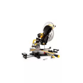   PowerPlus sárga teleszkópos lézeres kétirányú gérvágó 305mm 2000W POWX075751DB