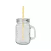 Magic Home üvegpohár szívószállal, tetővel 480 ml 36db/csomag  (801714)