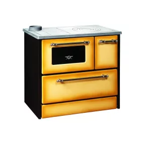  STR 701 OMEGA Kuzine kályha tűzhellyel,sütővel, balos kimenet  9,32 kW 130 mm cappuccino (2211691)