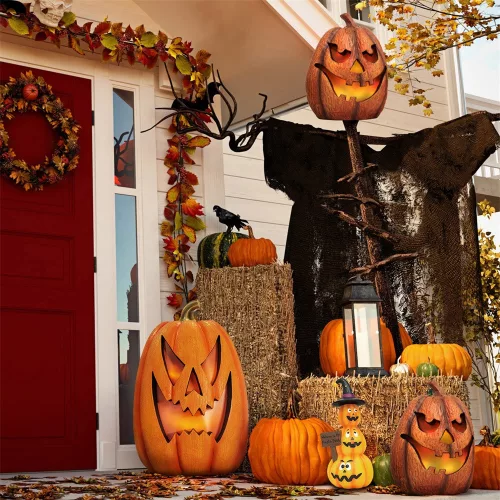 HOME DD59029 Halloween LED-es töklámpás