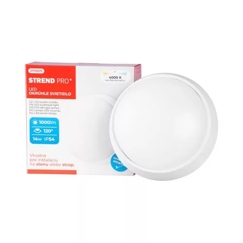 STR fali lámpa kerek, SMD 2835 LED, 1000 lm, 215mm (2172575)